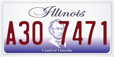 IL license plate A307471