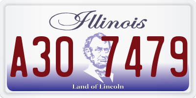 IL license plate A307479