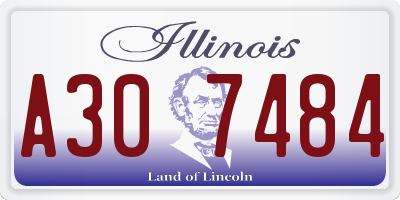 IL license plate A307484
