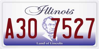 IL license plate A307527