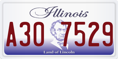 IL license plate A307529