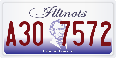 IL license plate A307572