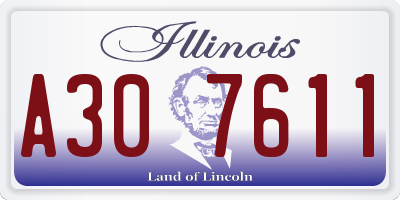 IL license plate A307611