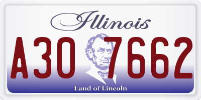 IL license plate A307662