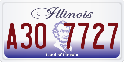 IL license plate A307727