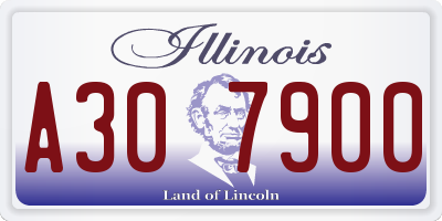 IL license plate A307900