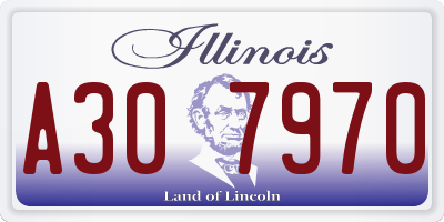 IL license plate A307970