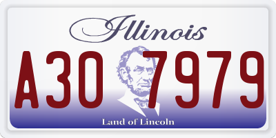 IL license plate A307979