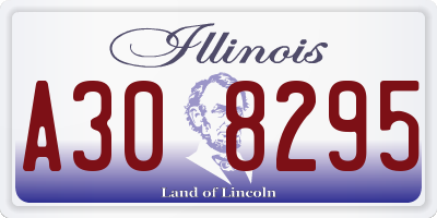 IL license plate A308295