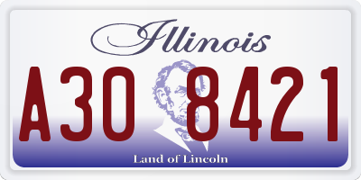 IL license plate A308421