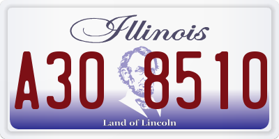IL license plate A308510