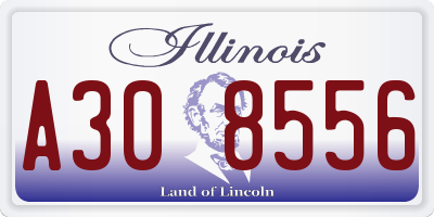 IL license plate A308556