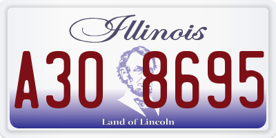 IL license plate A308695