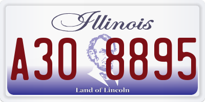 IL license plate A308895