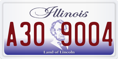 IL license plate A309004