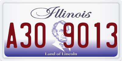 IL license plate A309013