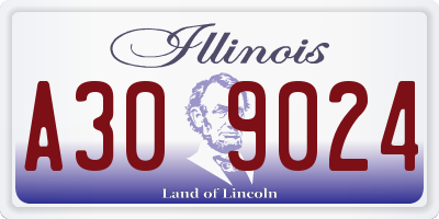 IL license plate A309024
