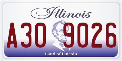 IL license plate A309026