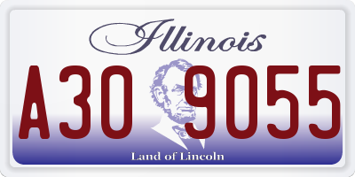IL license plate A309055