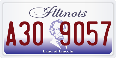 IL license plate A309057