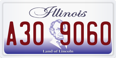 IL license plate A309060