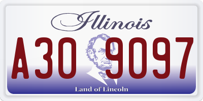 IL license plate A309097