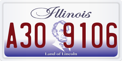 IL license plate A309106