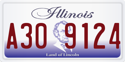 IL license plate A309124