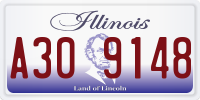IL license plate A309148