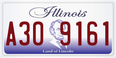 IL license plate A309161
