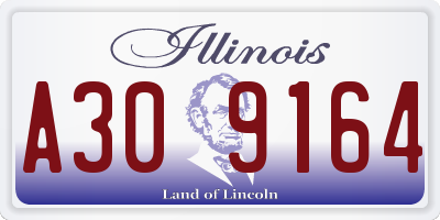 IL license plate A309164