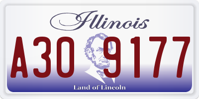 IL license plate A309177
