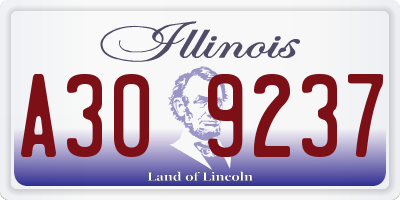 IL license plate A309237
