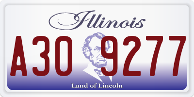 IL license plate A309277