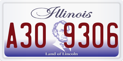 IL license plate A309306