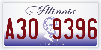 IL license plate A309396