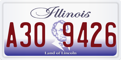 IL license plate A309426