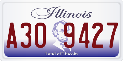 IL license plate A309427