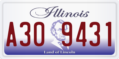IL license plate A309431