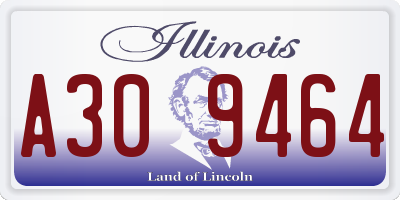 IL license plate A309464