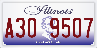 IL license plate A309507