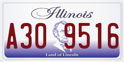 IL license plate A309516