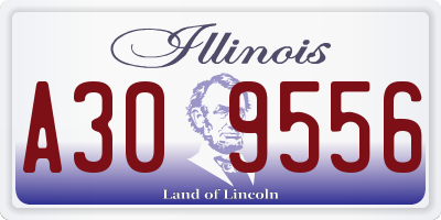 IL license plate A309556