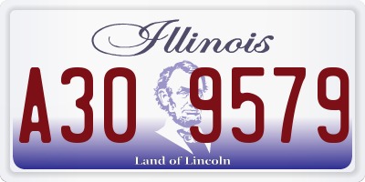 IL license plate A309579