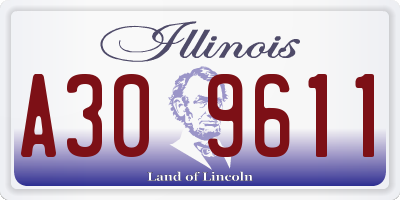 IL license plate A309611