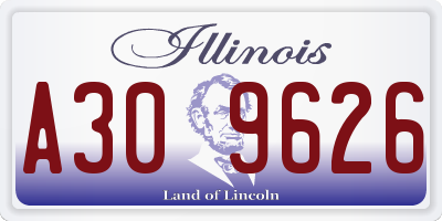 IL license plate A309626