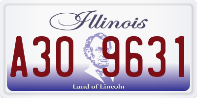 IL license plate A309631