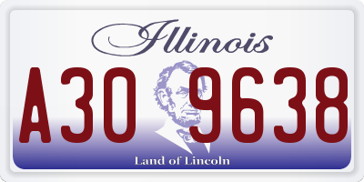 IL license plate A309638