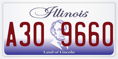 IL license plate A309660
