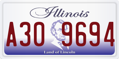 IL license plate A309694